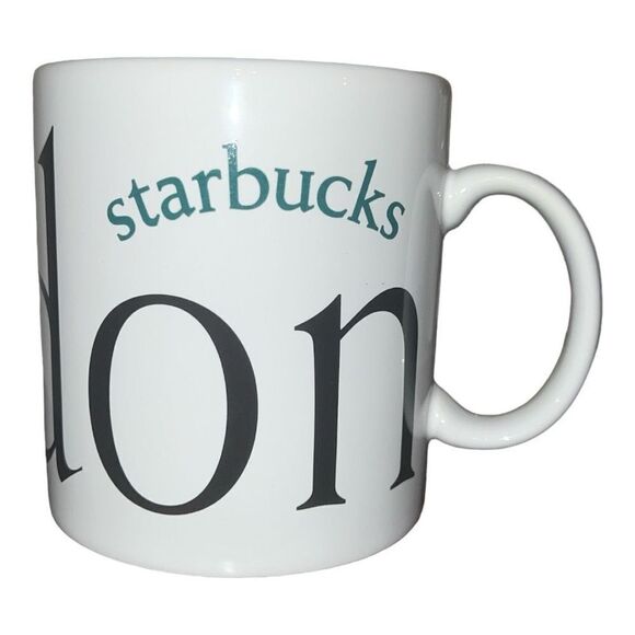 Starbucks Coffee Cup London 2000 City Mug Collector Series 20 Oz Big Ben Clock - Picture 1 of 4